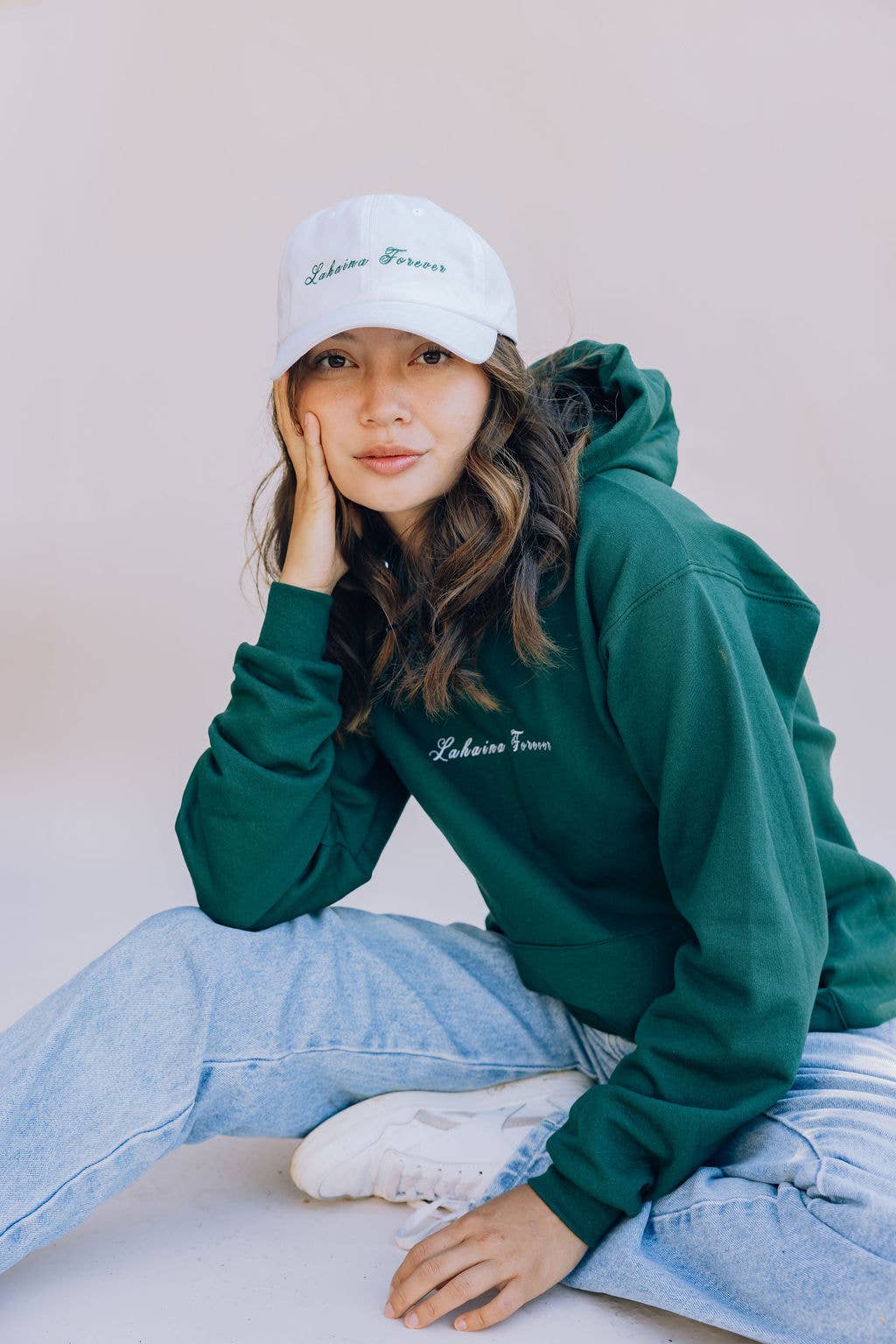 Black Point script baseball hat — Lahaina benefit hat by Hoʻolawa Maui