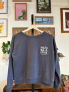 Sustainable cropped sweatshirt by Jung Maven, available at Hoʻolawa Maui