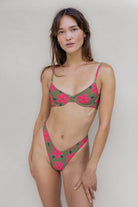 Lokahi Maile v-cut bikini bottom – cheeky eco rib swimwear designed in Hawaiʻi