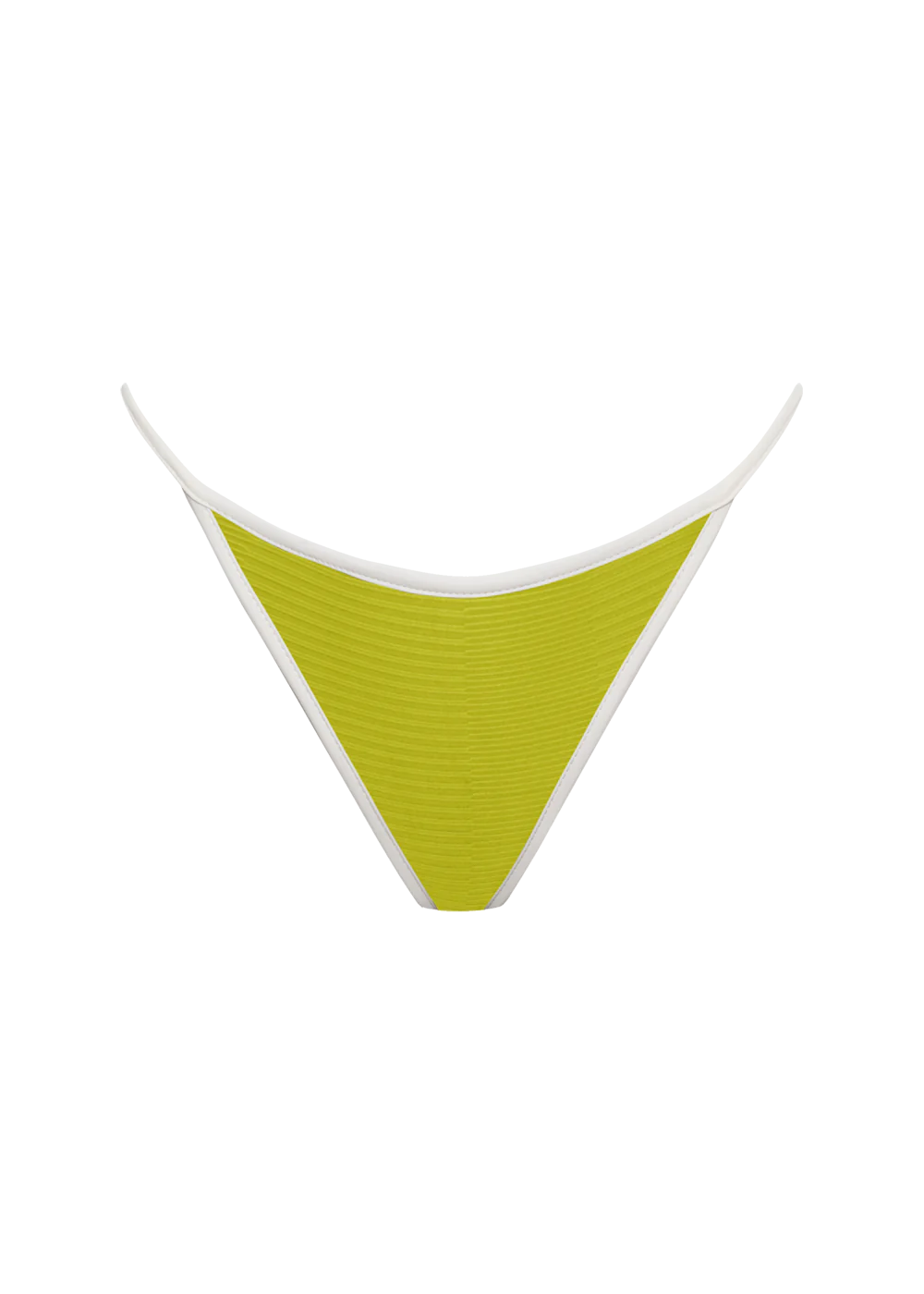 ACACIA Relle Dual Ribbed Bikini Bottom – minimal coverage, piped detail, adjustable side straps, Maui swimwear