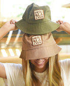 Eco-friendly Hawaii bucket hat — organic cotton and hemp beach hat by Hoʻolawa Maui