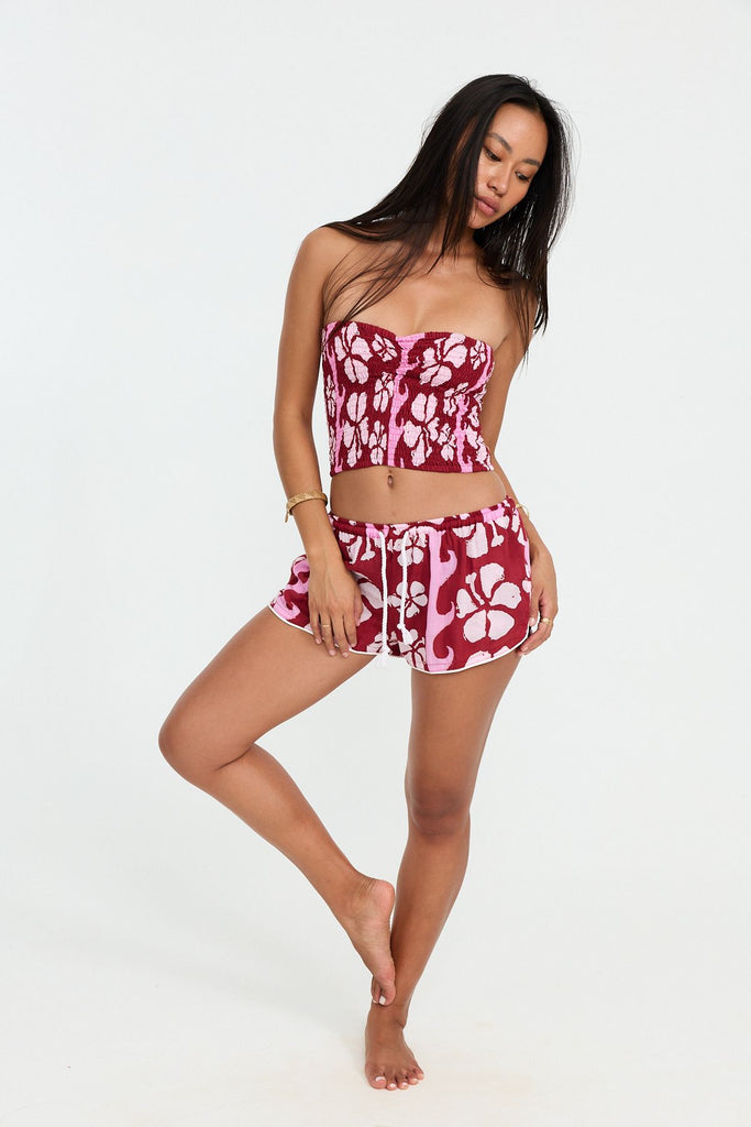 Namika Tube Top – strapless smocked top inspired by Benoa Swim, Hawaiʻi-designed