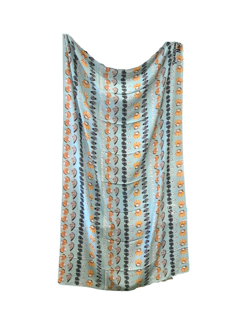 Hawaiian Pareo with original Maui artwork by Jaclynn Sabado-Eitel